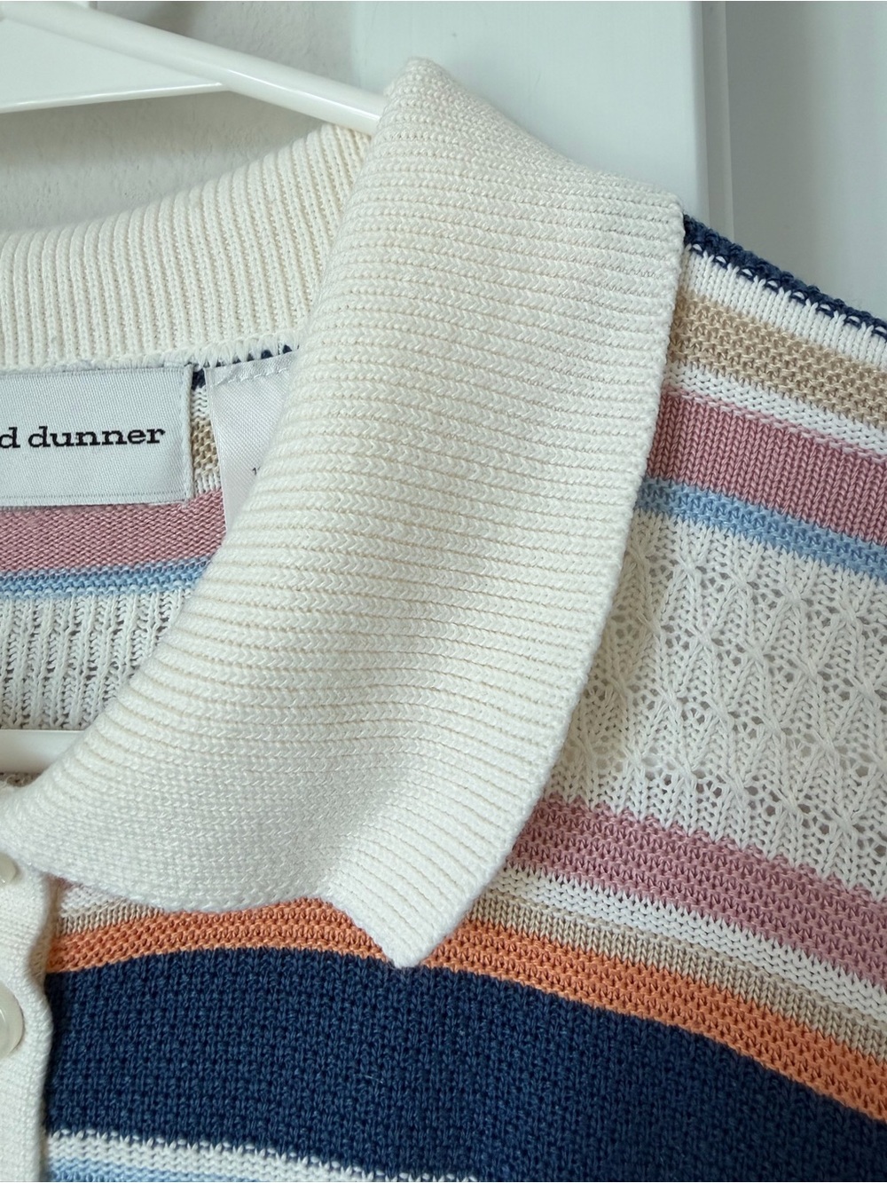 Vintage Alfred Dunner Knit Polo Shirt Size Medium Grandpacore Grannycore Blue - Picture 7 of 9